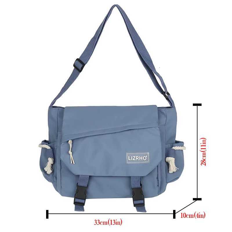Womens Nylon Handheld One Shoulder Versatile Large Capacity Crossbody Bag Retro Work Travel Postman BagW251028