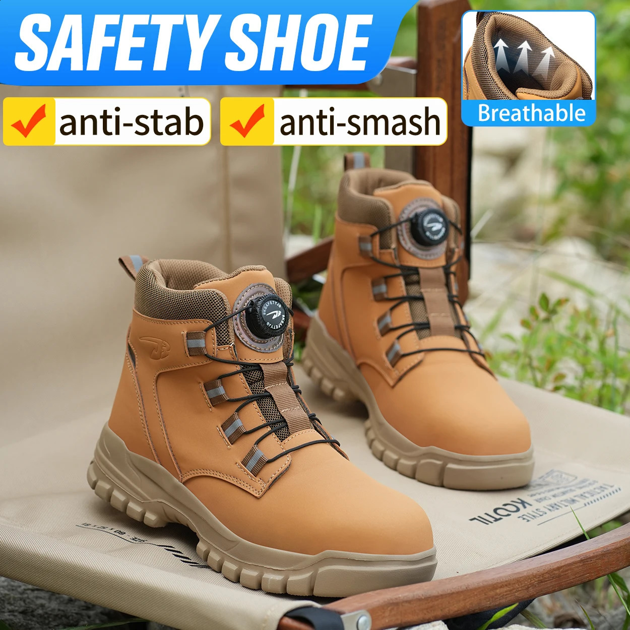 Waterproof Safety Boots Men Indestructible Steel Toe Work Boots Antismash Stabresistant Safety Shoes Biker Botas Para Hombre 251023