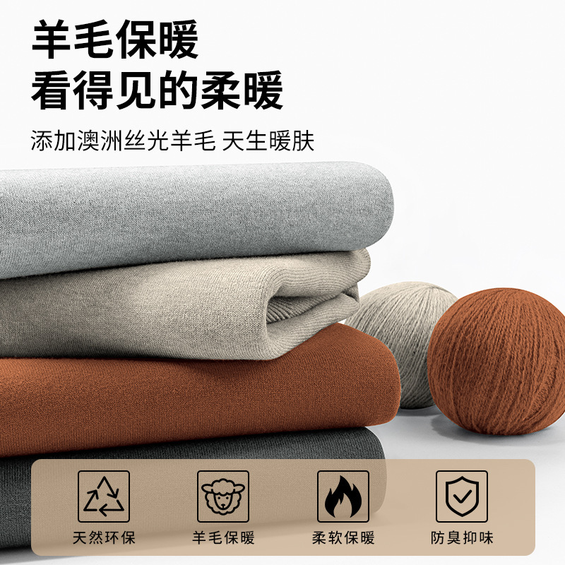 Men's Modal Wool Blend V-neck Sweater With Fleece Lining Thickened Knitwear For Autumn And Winter V-neck Designer Sweater Base Layer
