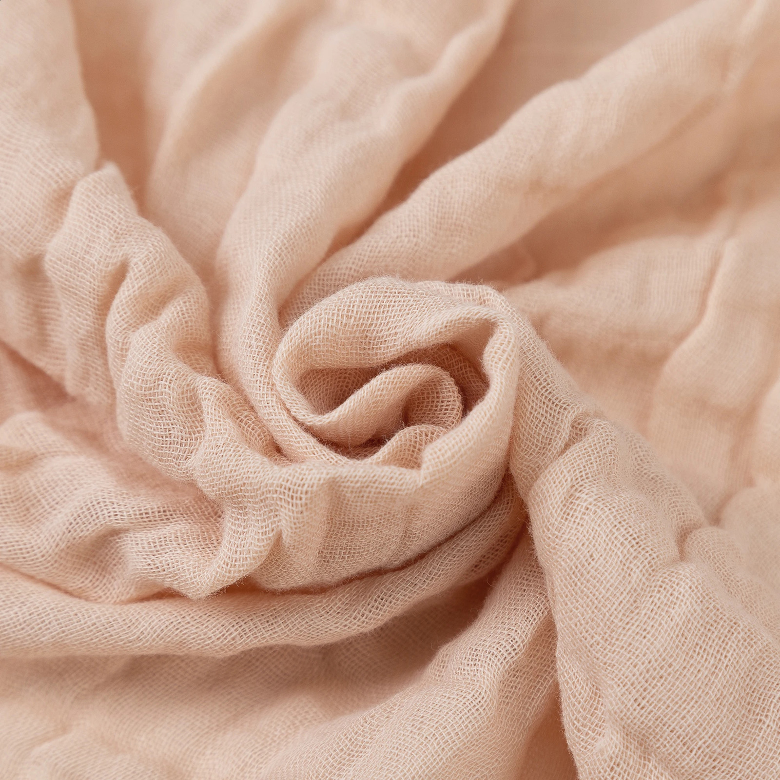 100cm100cm 2 Layers Baby Receive Blankets born Muslin Cotton Swaddle Bedding Infant Bath Towel Sleeping Mat Birthday Gift 251027