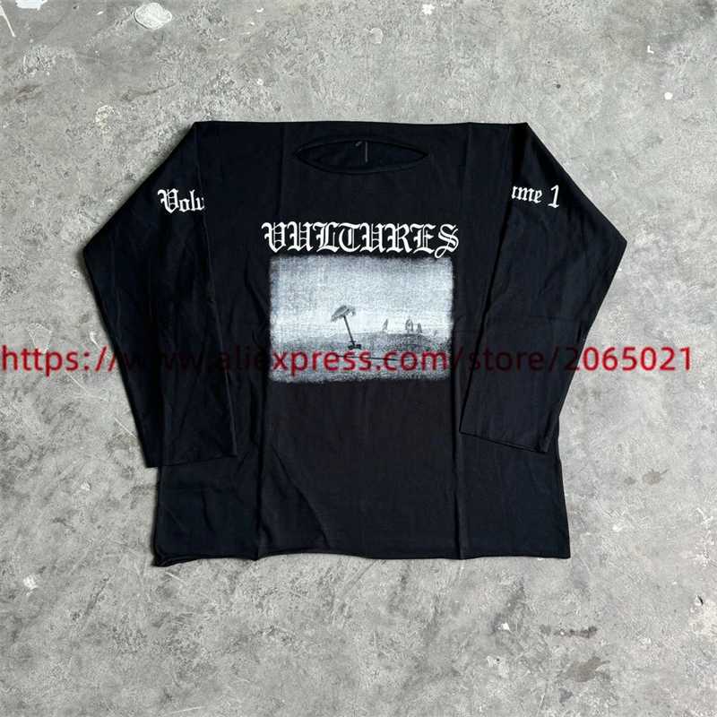 Long Slved Vultures YZY TShirt Men Women 11 Best Quty Digital Printing Oversized T Shirts X251028