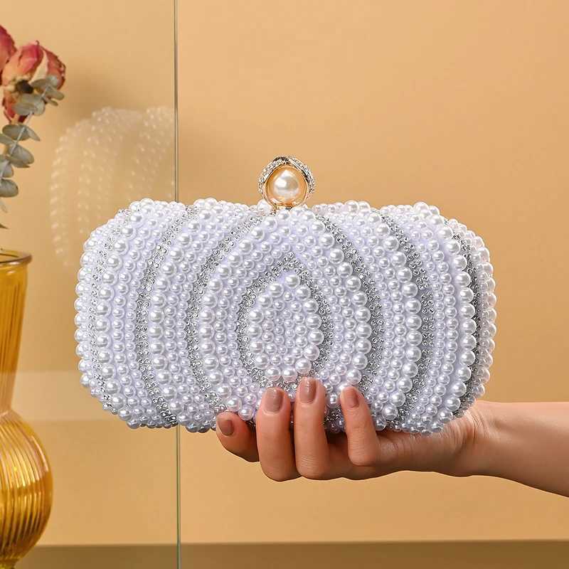 Fashion beaded evening bag handmade beaded hand bag elegant diamond decoration evening dress bag ladys gift bag H251027