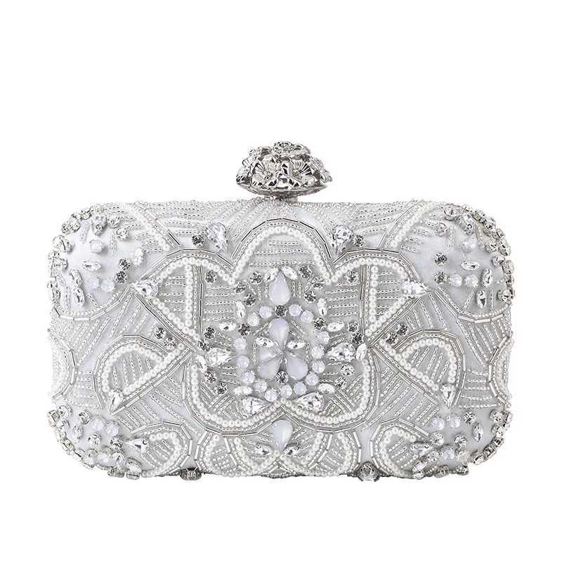 New Womens Handheld Bag with European and American Style Diamond Embedding Party Evening Dress Bag Bridesmaid Storage Bag H251027