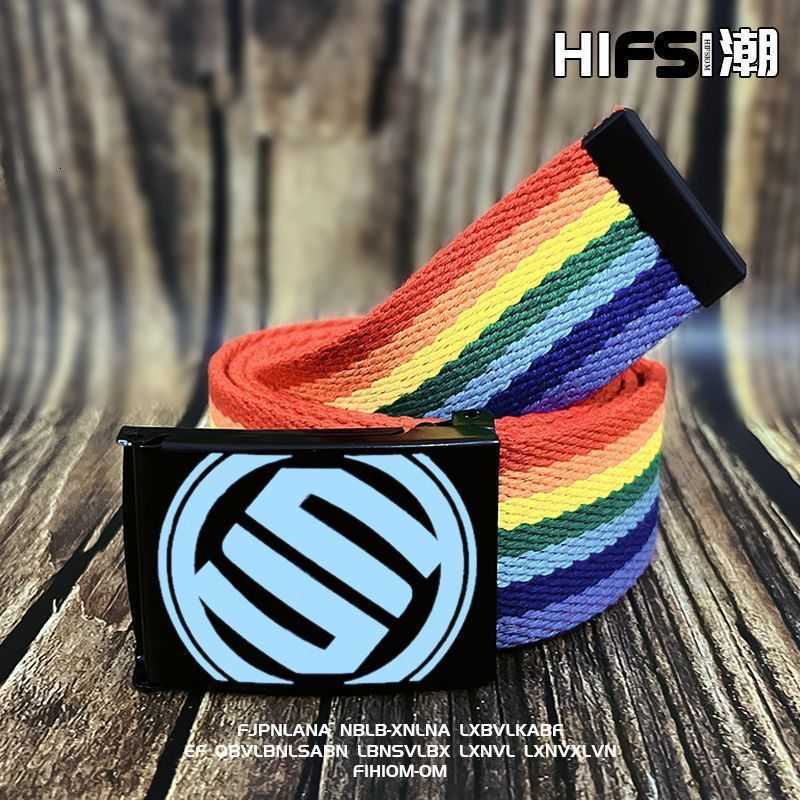 Student Korean-style trendy belts, men's trendy belts, canvas belts for boys, trendy belts for high school and junior high school students and te