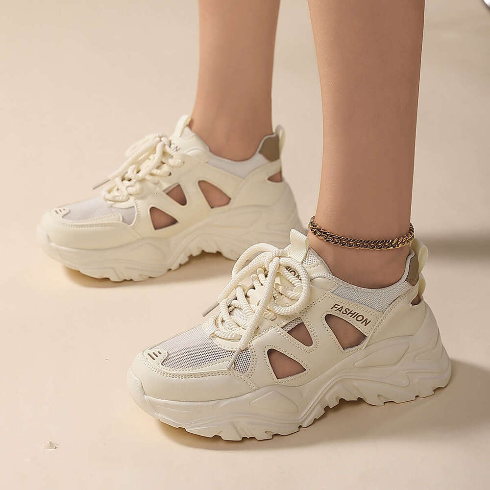 35-42 Women's 2025 Trendy Designer Sneakers - Lightweight Non-Slip Running Shoes, Versatile Casual Style for Large Size & Daily Matching