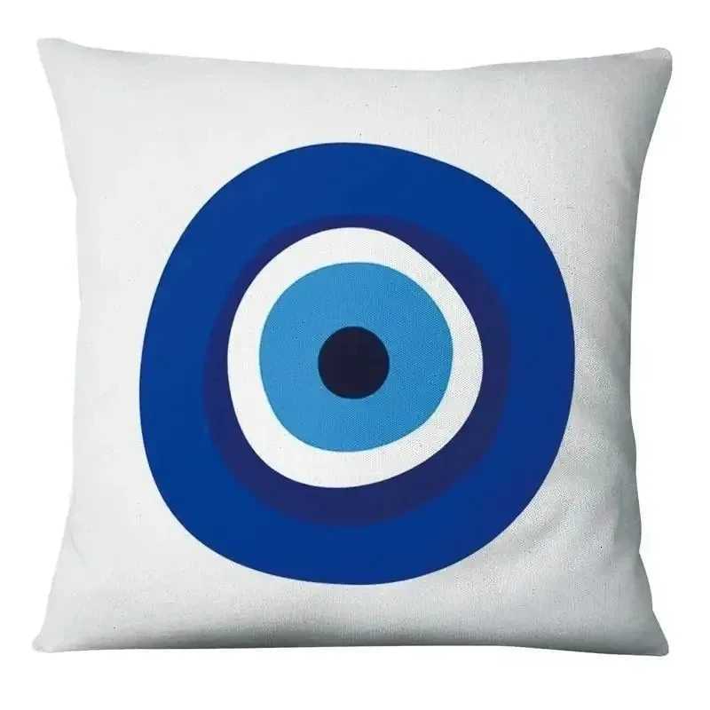 Pillow Case Evil Eye Square throw cover with short plush print for living room sofa decoration cushion cover covers decorative C251028