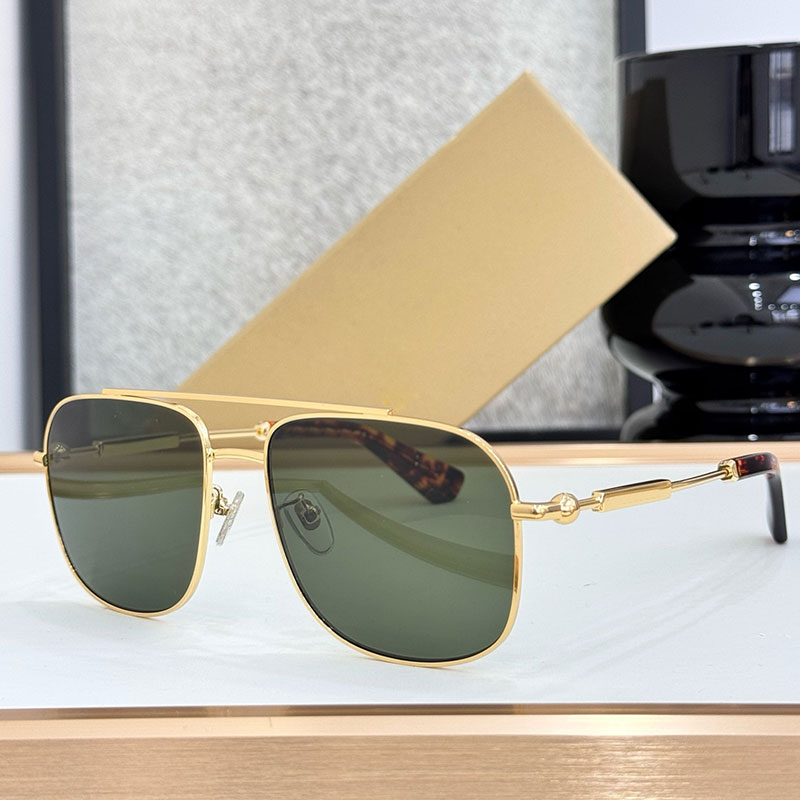 Men pilot with gold sideburns dark glasses Designer Mens square metal sunglasses BE3159 popular pilot frame Sunglasses UV400 protective sunglasses for Mens