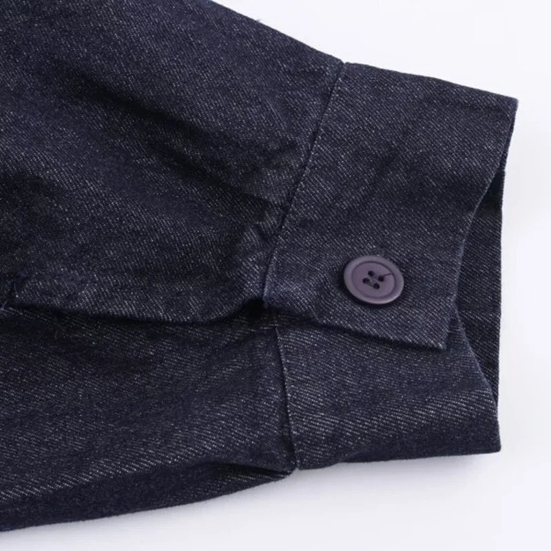 Women ONeck Jacket Denim Tops Loose Autumn Coat Female Outwear Casual Fashion Streetwear Plain Color 251015