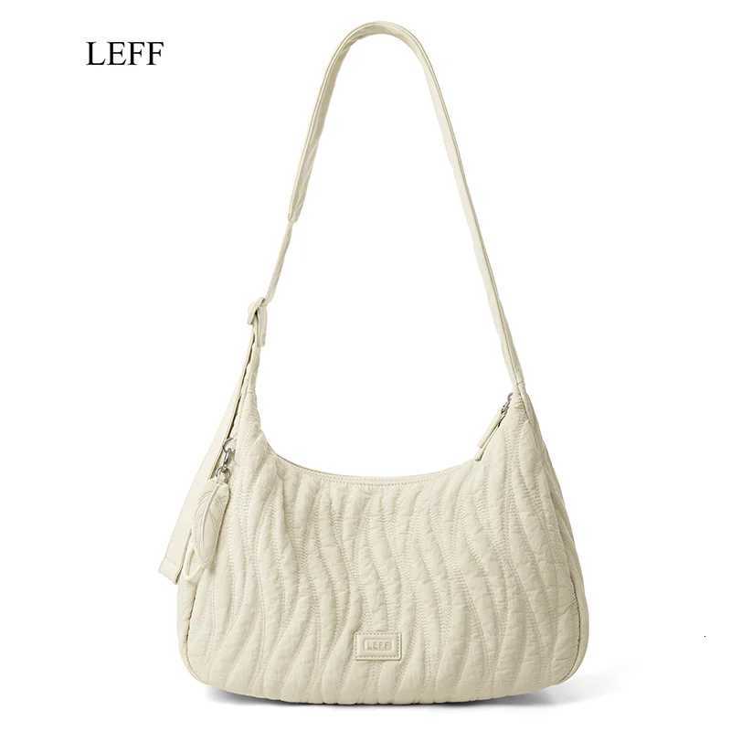 LEFF Womens Shoulder Bag Fashion Canvas Nylon Large Capacity Shoulder Bags Casual Commuting Cross Bag Solid Color Travel BagT251028