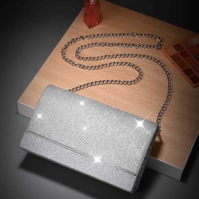 Fashionable ladies dinner hand bag metal chain socialite bag evening dress bag KTV princess bag envelope bag H251027