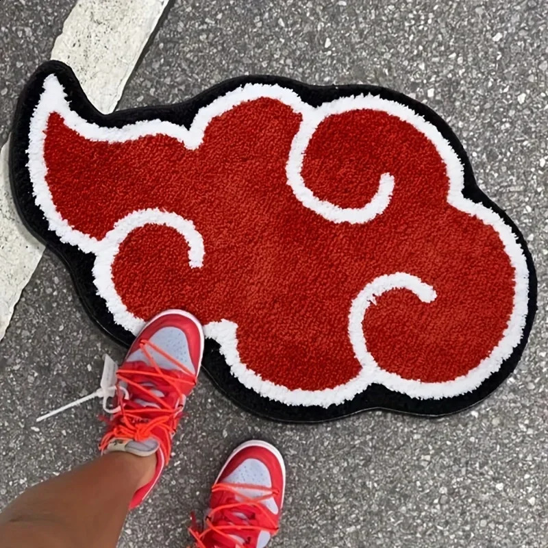 Cartoon Red Cloud Door Mat Nonslip Rug Kitchen Bedroom Irregular Carpet Living Room Large Area Home Decoration Carpets 1028 H260226
