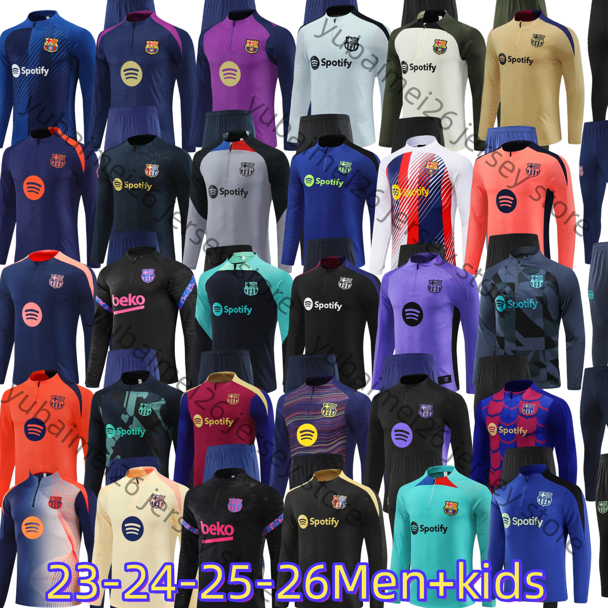 25/26 half zip jersey, Wiltz Isaac McAllisterSobos Loy , training football, long sleeved embroidered logo set, children's+men's set, quick drying sportswear2324
