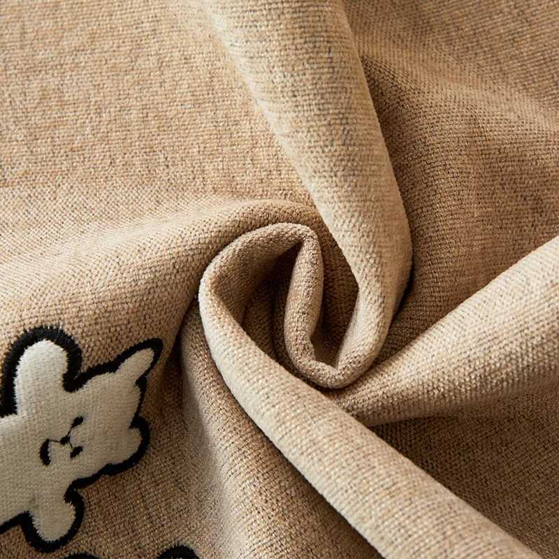 Winter Chenille Sofa Cover Thicken Warm Sofa Mat Covers for Living Room Solid Color Antislip Cartoon Embroidered Couch Cover C251028