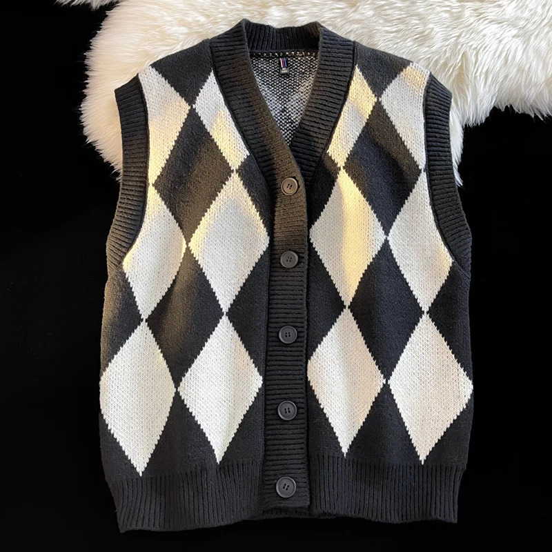 Mens Autumn and Winter Sweater Vest Fashion High Quality Knitwear Casual Comfort Daily Loose 251016