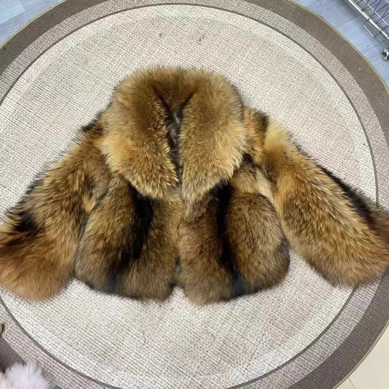 Real Fox Fur Jacket Women Natural Raccoon Fur Winter Warm Fur Coat Outerwear 251027