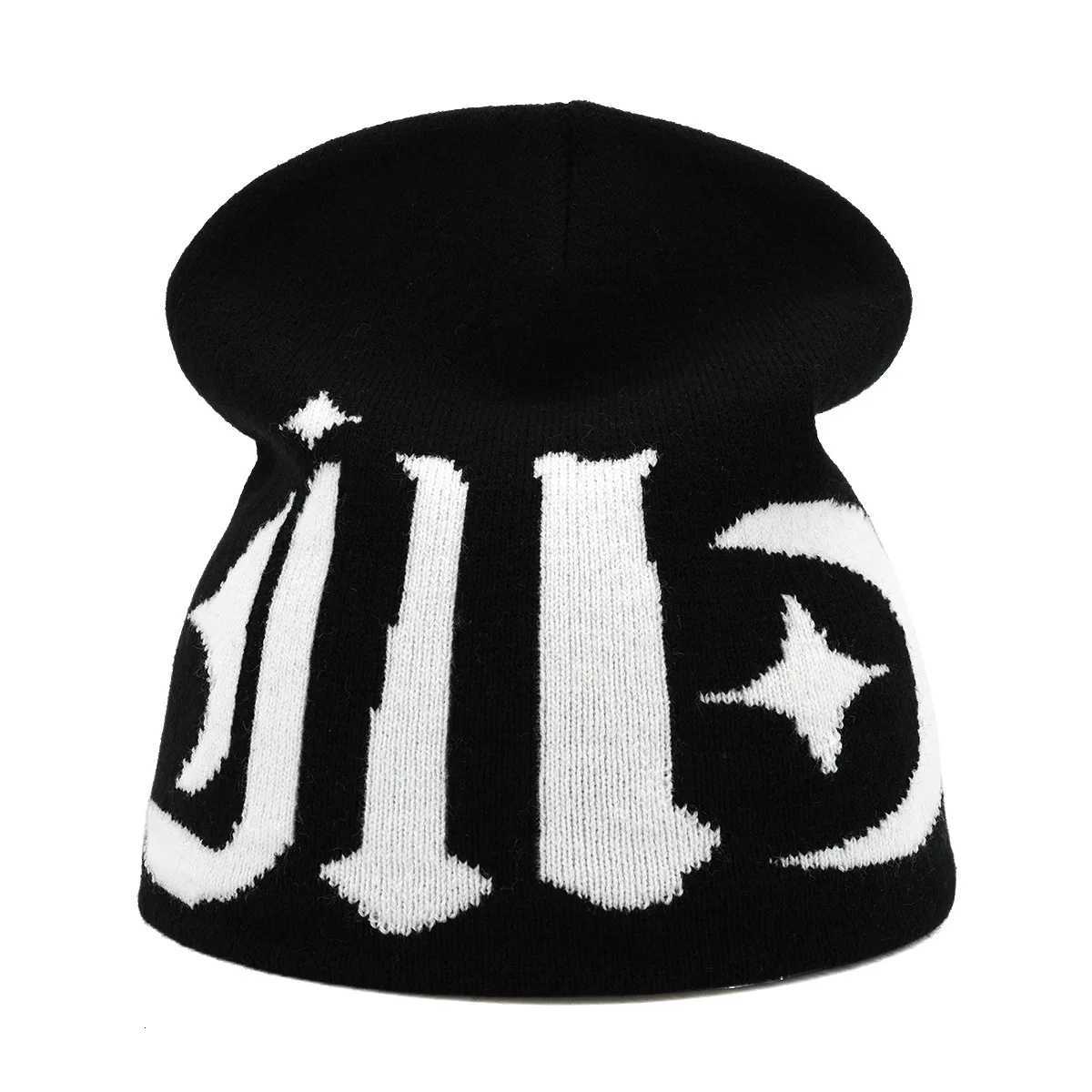 2025 New Autumn Winter Keep Warm Skiing Cap Letter Pattern Beanies for Wen Men Hip Hop Y2K Sklies Knitted Hat Ear Protection X2510281