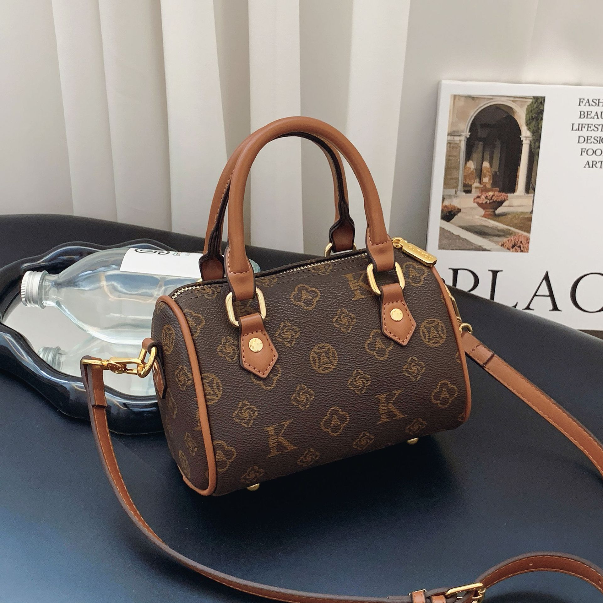 Free Shipping 2025 Women's Pillow Mini Bag, Fashion Boston Style Crossbody, Versatile Small Top Handle Purse