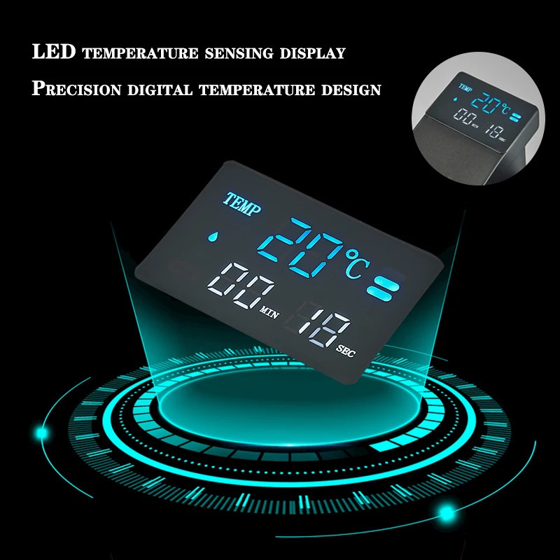 Smart Digital Display Basin Sink Faucet Cold Water Temperature LED Washbasin Waterfall Taps Bathroom Deck Mixers 251028 - view 5