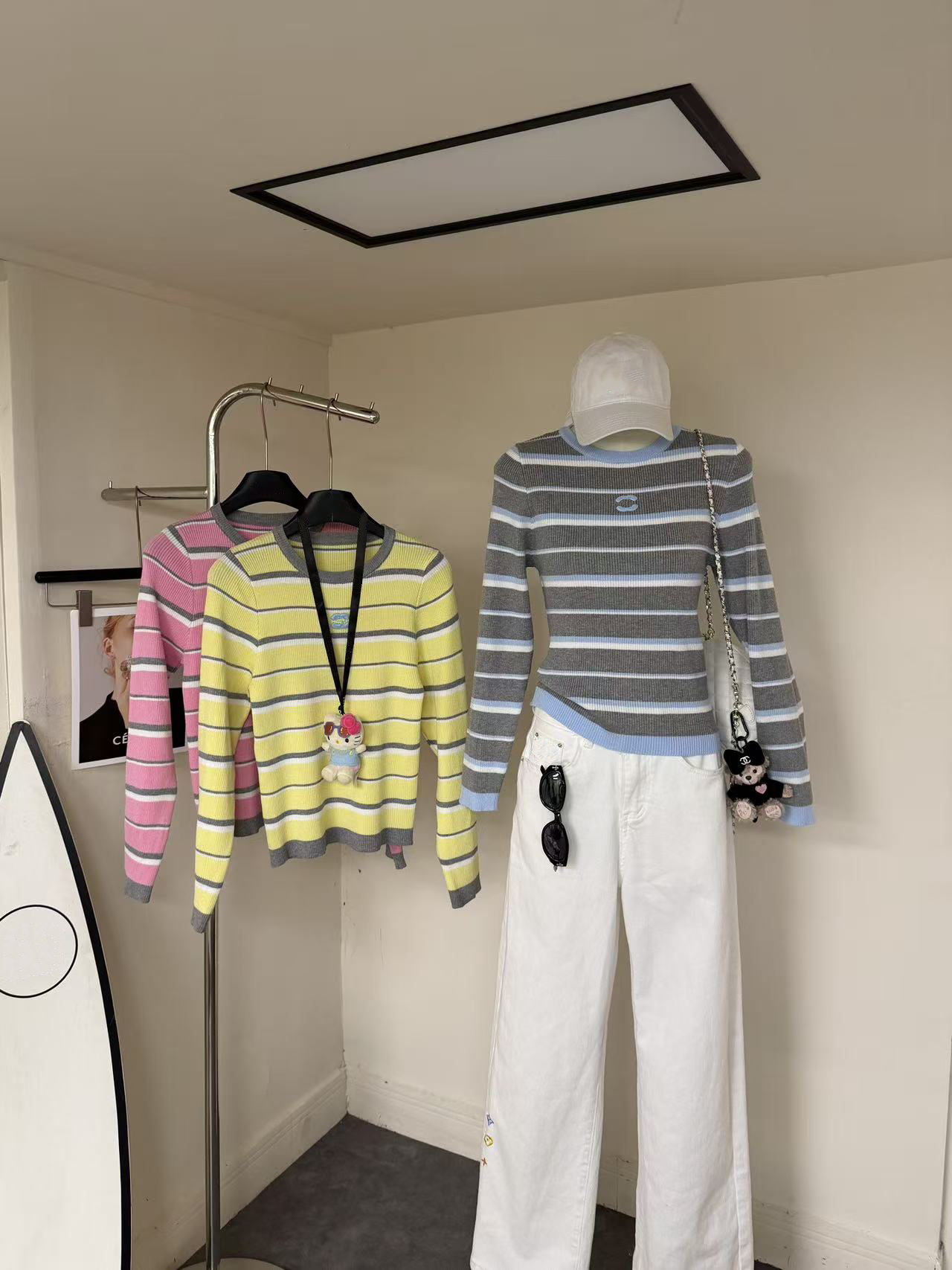 Women's Sweaters 2025 new full letter LOGO Sweaters casual fashion sweater short sleeve T-shirt sweater round neck shirt SIZE Asian size S--XXL