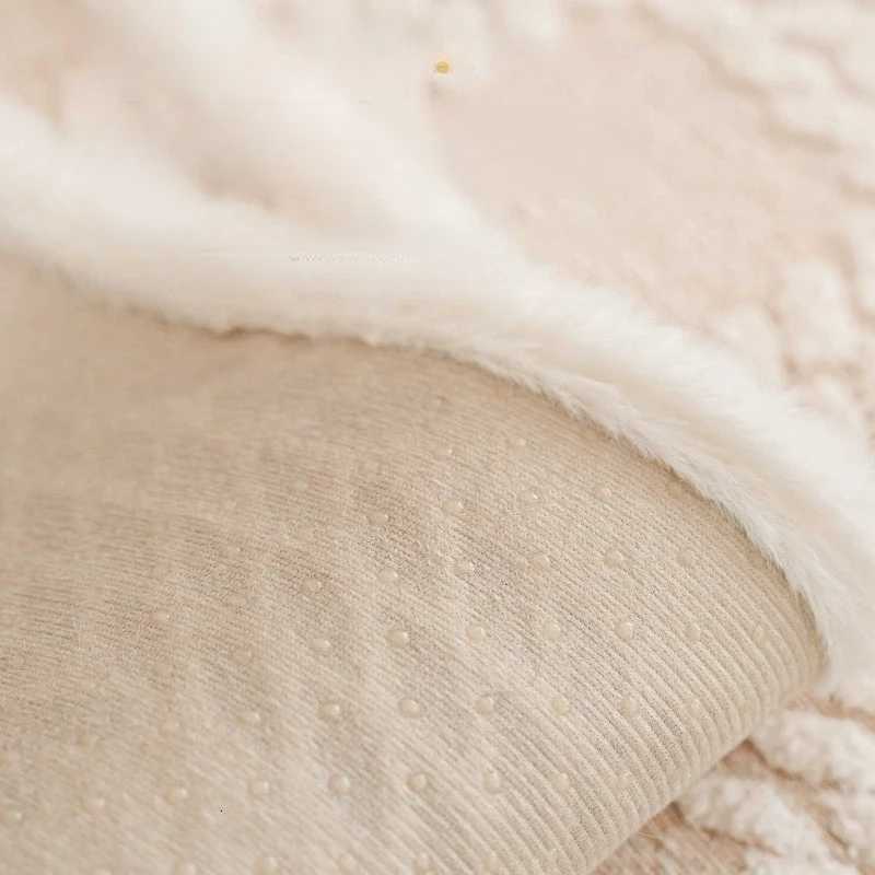 Irregular Plush Sofa Cover Winter Warm SofaSeat Pad French Style Nonslip Durable LCorner Couchtowel for Living Room Decor C251028