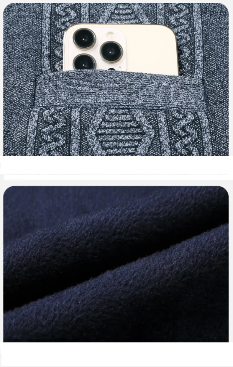 Mens Knitted Vest Sweater for Men Autumn Winter Warm Slim Fit Cardigan Waistcoat Coat with Pockets Outdoor Clothing 251016