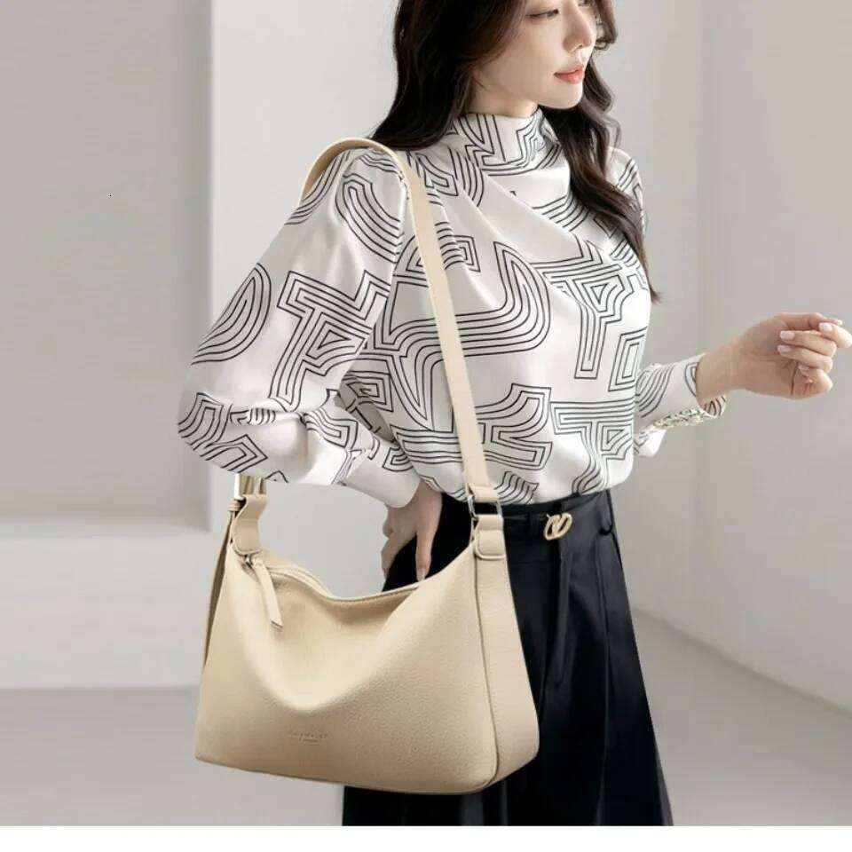 Designer Bags Casual Style High-Capacity Handbags Leisure Simplicity Shoulder High Quality PU Leather Solid Color Crossbody Bag For Women Hot Selling