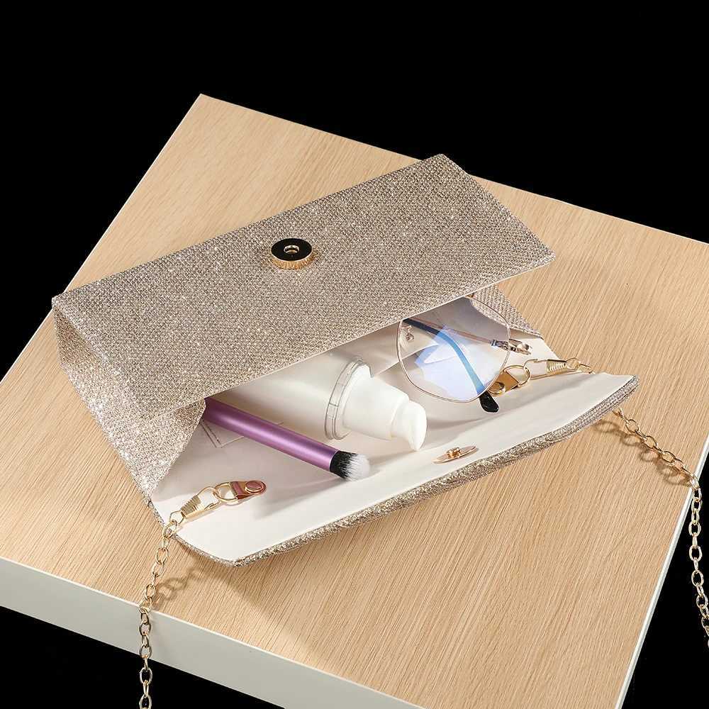 Candy Colors Pleated Folded Simple Affordable Handbag Designer High Quality Small Size Glitter Envelope Evening Bag with Chain H251027