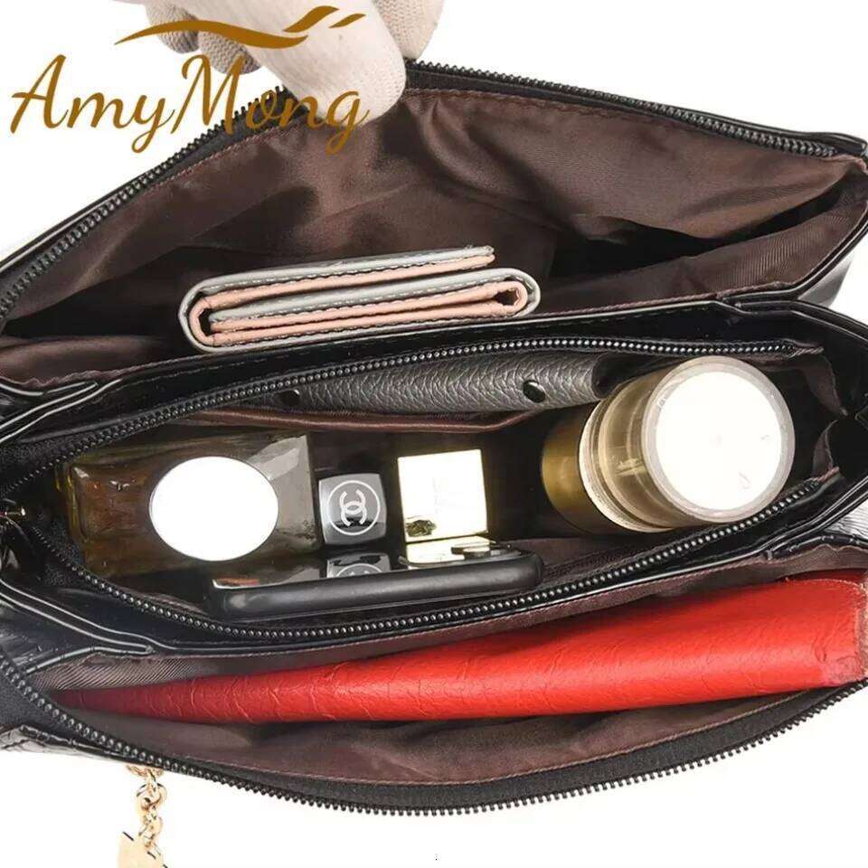 Designer Bags 3 Layers Women Handbag Purses Designer Patent Leather Shoulder Messenger Crossbody Bags For Female Vintage Sac A Main New Hot Selling