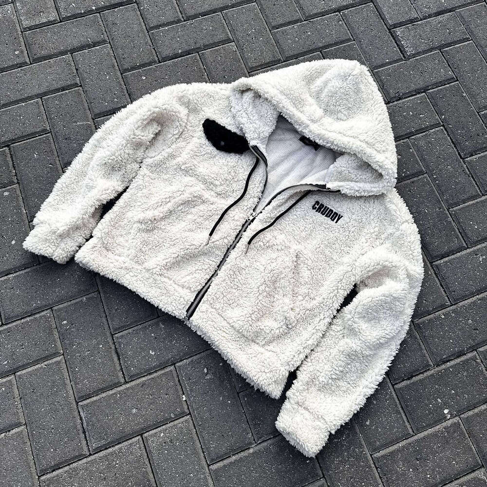 Y2K American Street Style Winter Unisex Loose Fleece Warm Set