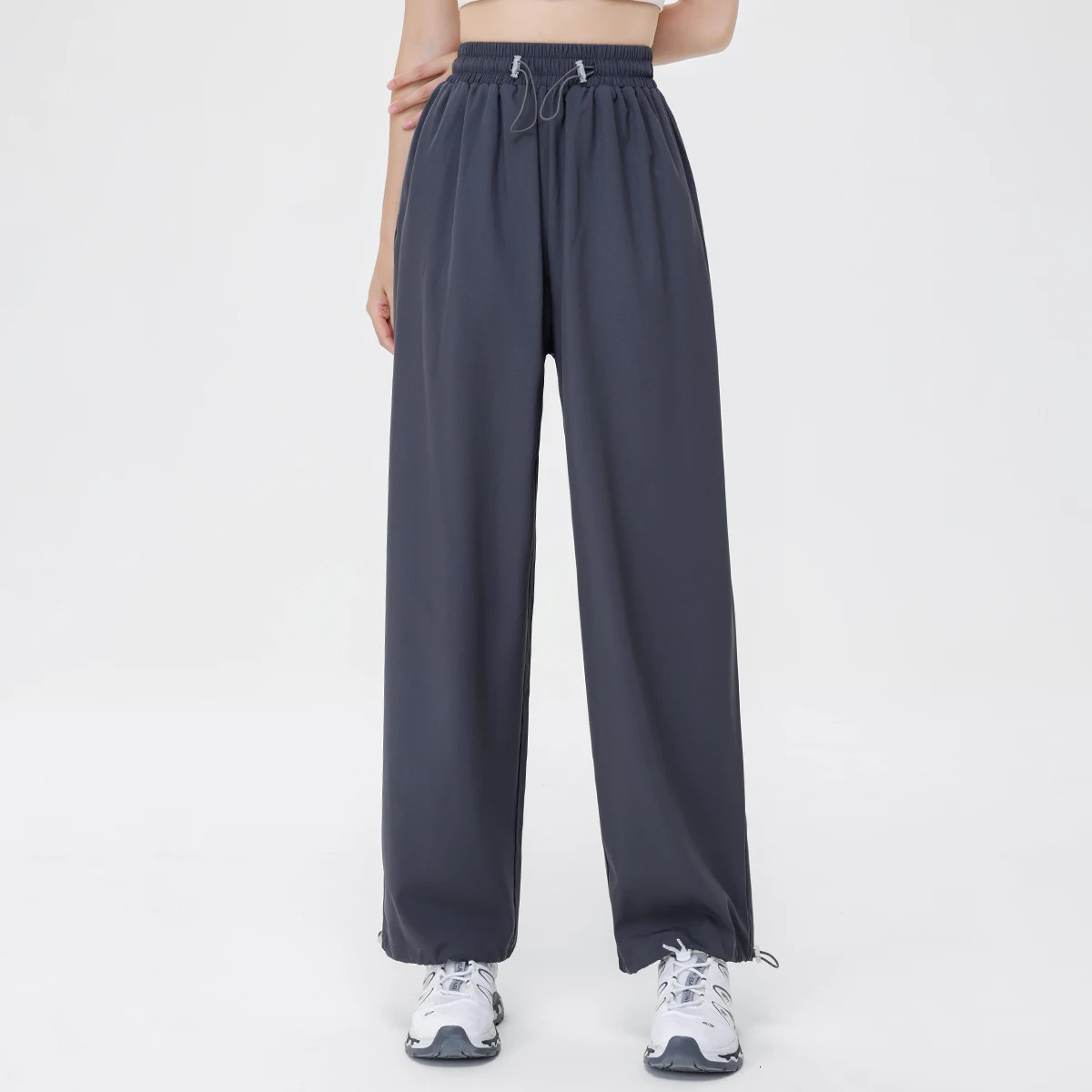 PHIGEER Breathable Elastic Waist Running Pants Lightweight Athletic Joggers Women Workout Sweatpants Lounge Trousers With Pokets 251027