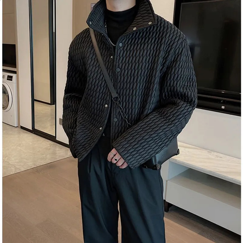 Highlevel Lightweight Cotton Coat for Mens Casual Ruffian Handsome Short Parkas Korean Winter Fashion Padded Jackets 251015