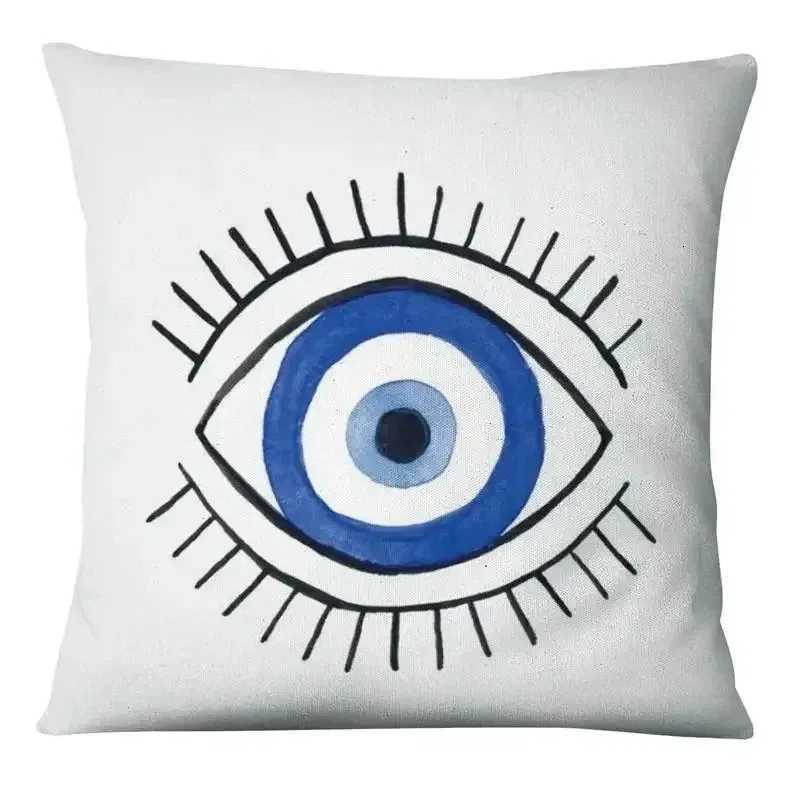 Pillow Case Evil Eye Square throw cover with short plush print for living room sofa decoration cushion cover covers decorative C251028