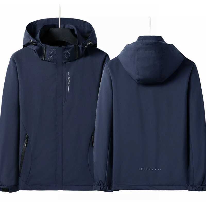 Mens Waterproof Rain Jacket Lightweight Outer Hooded Outdoor Raincoat Hiking Windproof Jacket Climbing Outdoor Jackets X2510281