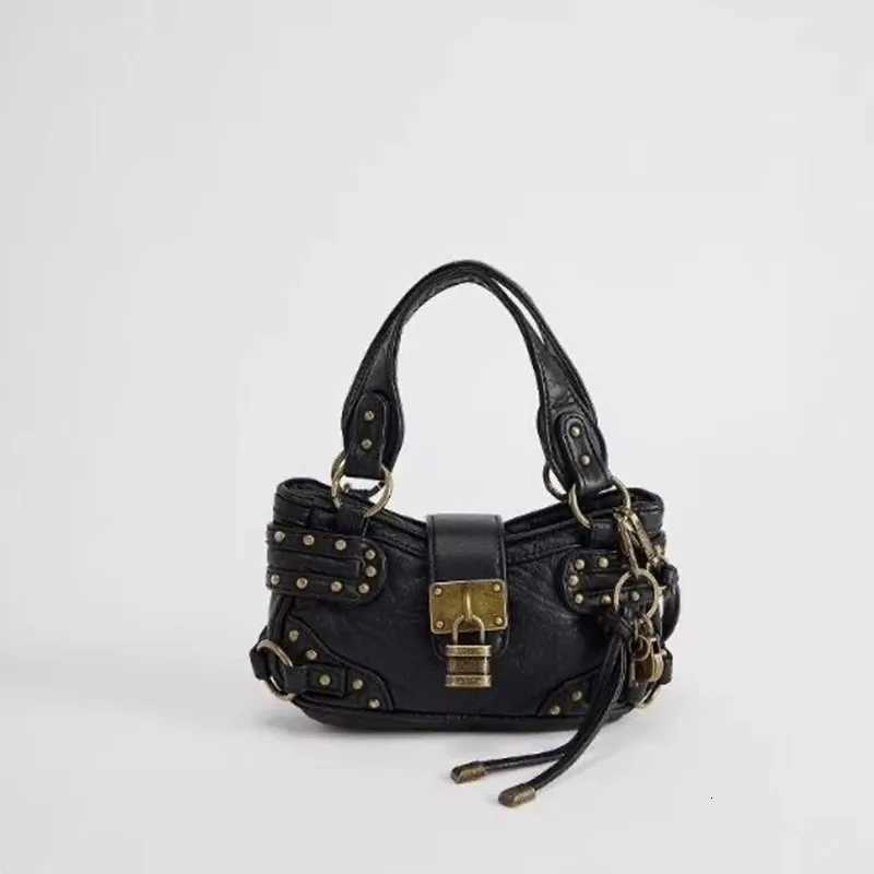 Wens Small Bag Fi Crescent Bag Casual Crossbody Bag Spicy Girl Y2k Wasteland Style Vintage Leather Shoder Bag H251028