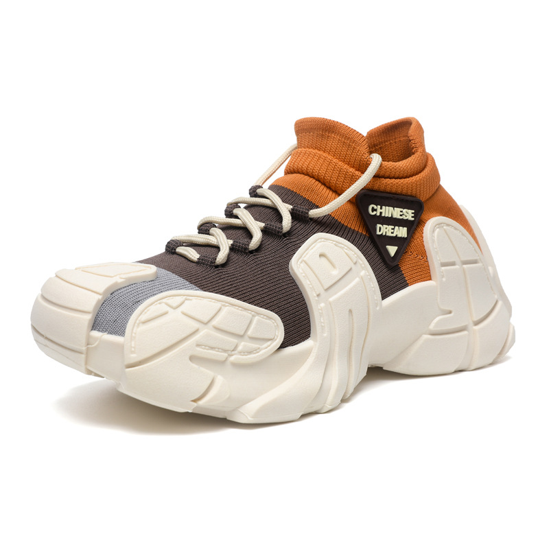 New Socks Women's Sneakers 2025 New Summer Daddy Lightweight Fly Weave Stretch Breathable Slip-On Shoes