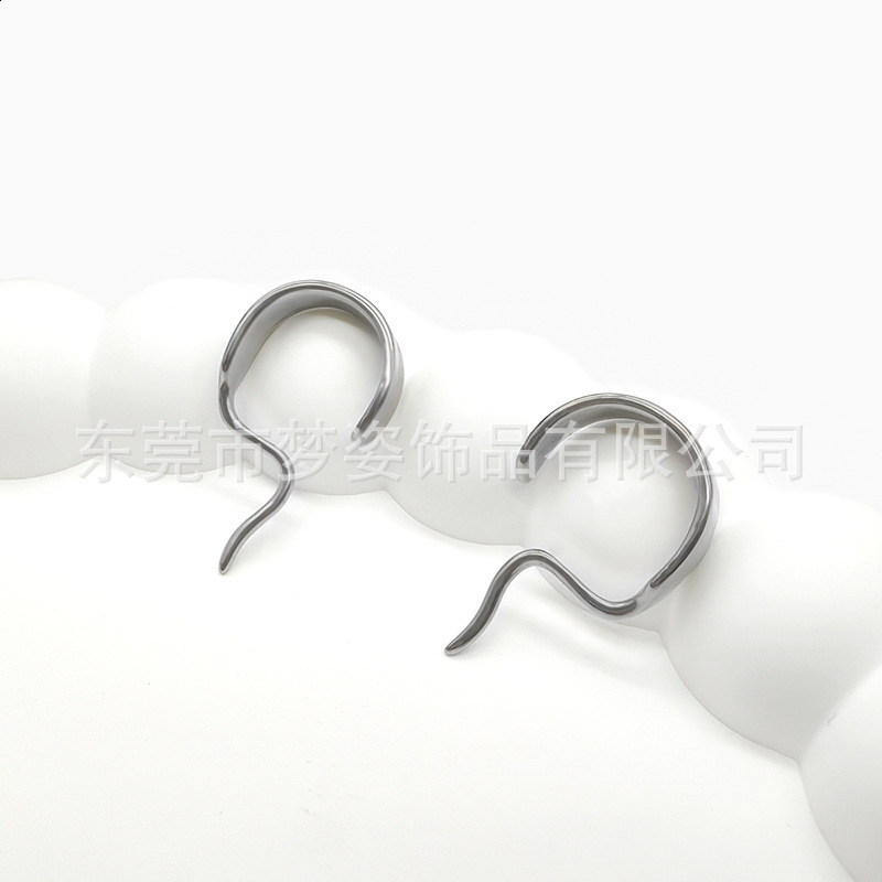 ZS 1PC 16G 925 Sterling Lower Lip Studs Gold Color Labret Talon Lip Rings for Women Men Unique n Lip Piercing Body Jewelry 250617