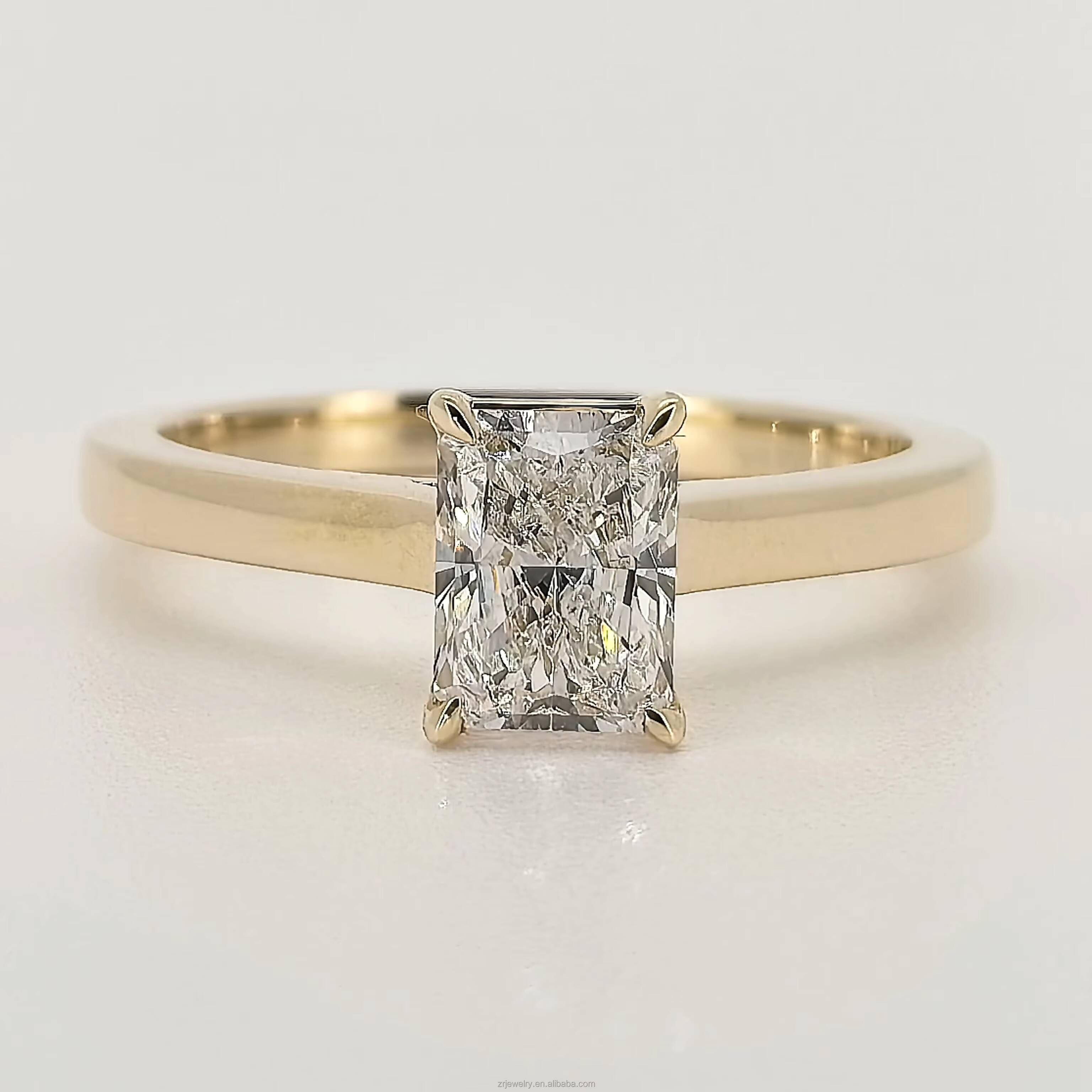 Classic 2ct Diamond Synthetic Engagement Ring Igi Certified Diamond Synthetic Pave Cvd Lab Grown Diamond