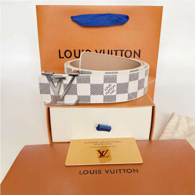 Designer louise belt men belts for women designer mens belt luxury lvtlys belt length 95-125CM woman belt fashion luxury letter smooth buckle belt 0dc