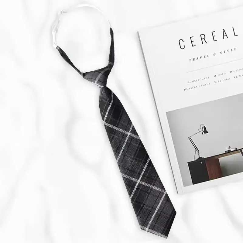 JK Uniform Plaid Adjustable Shirt Necktie Women Men College Style Sweet Detachable Collars Neck Ties Dressing Accessories GiftsW251028