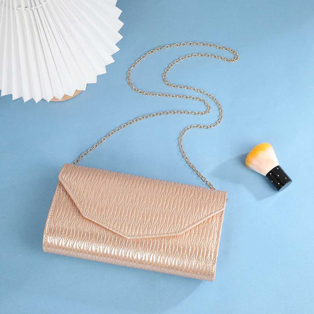 Ladies Bright Flash Textured Square Clutch Purse Trim Strip Dinner Bag for Party Bridal Evening Handbag Dress Accompaniment H251027