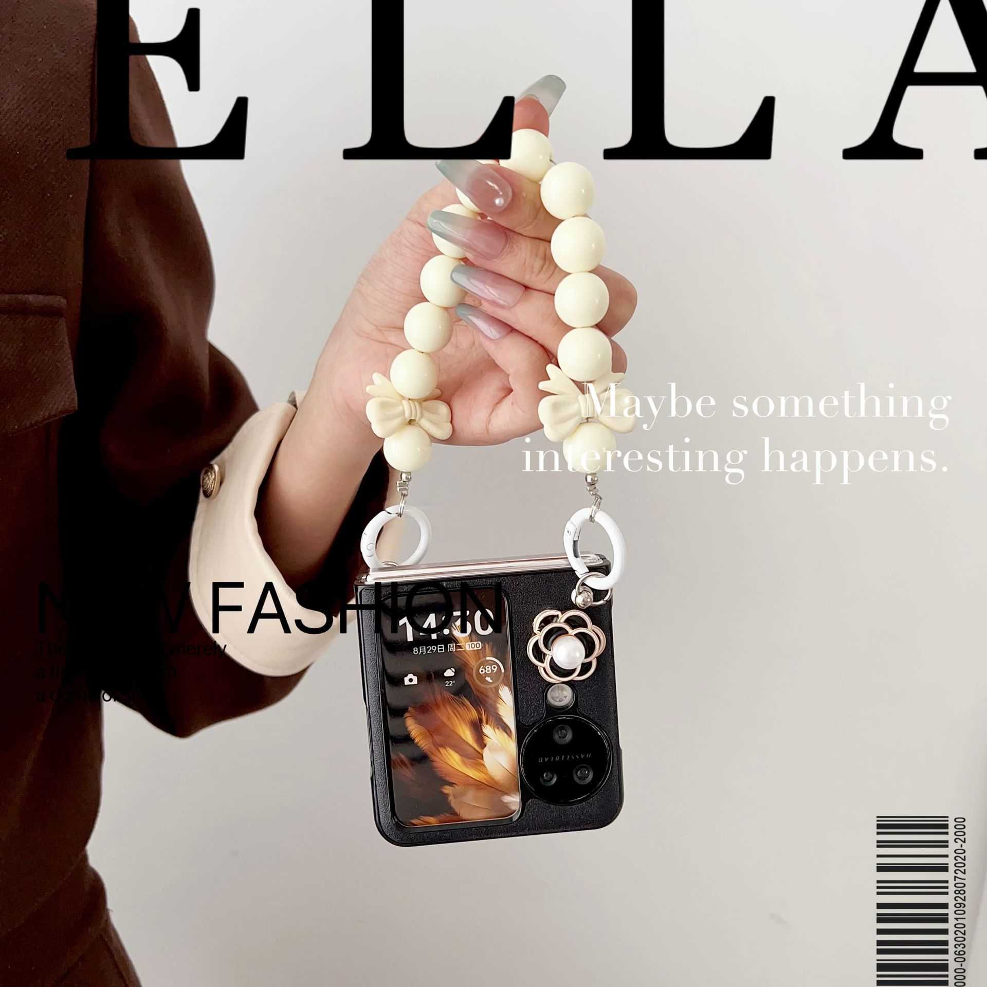 Luxury Aesthetic 'INS' Motif Belt Loop Type Mobile Device Guard for Select Devices including Find N Series