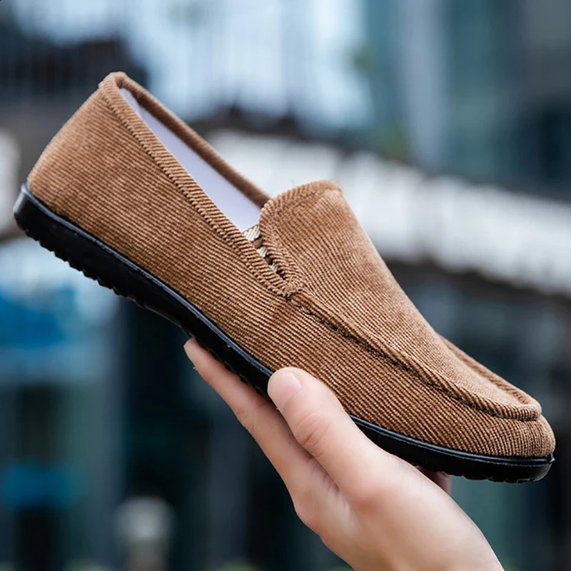Men Loafers Shoes Fashion Soft Man Moccasins Loafers Canvas SlipOn Casual Shoes Men Outdoor Walking Men Footwear 251023