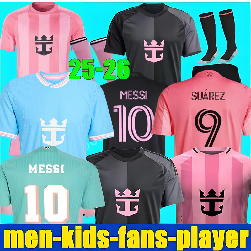 S-4XL 25 26 SUAREZ ANY NAME soccer jerseys Men's InterS MessiS Miami CF Lionel Fans Men Kids Inters 2025 2026 Football Jersey shirt Kit Free Miamis FC Shirts maimi