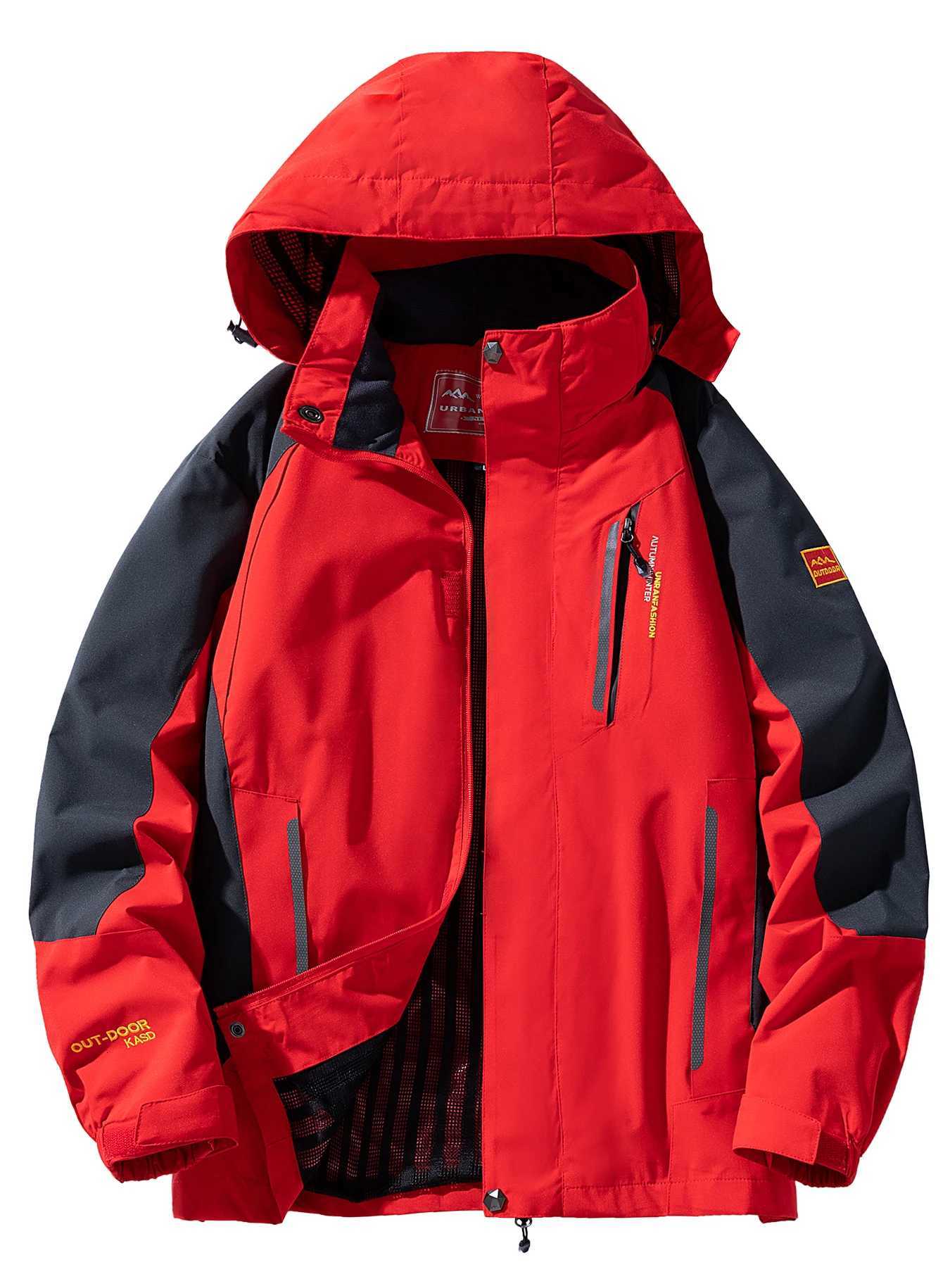 Mens Waterproof Hiking Jacket Large Size Windproof Windbreaker Camping Hunting Running Trekking Fishing Coat Men Outdoor X2510281