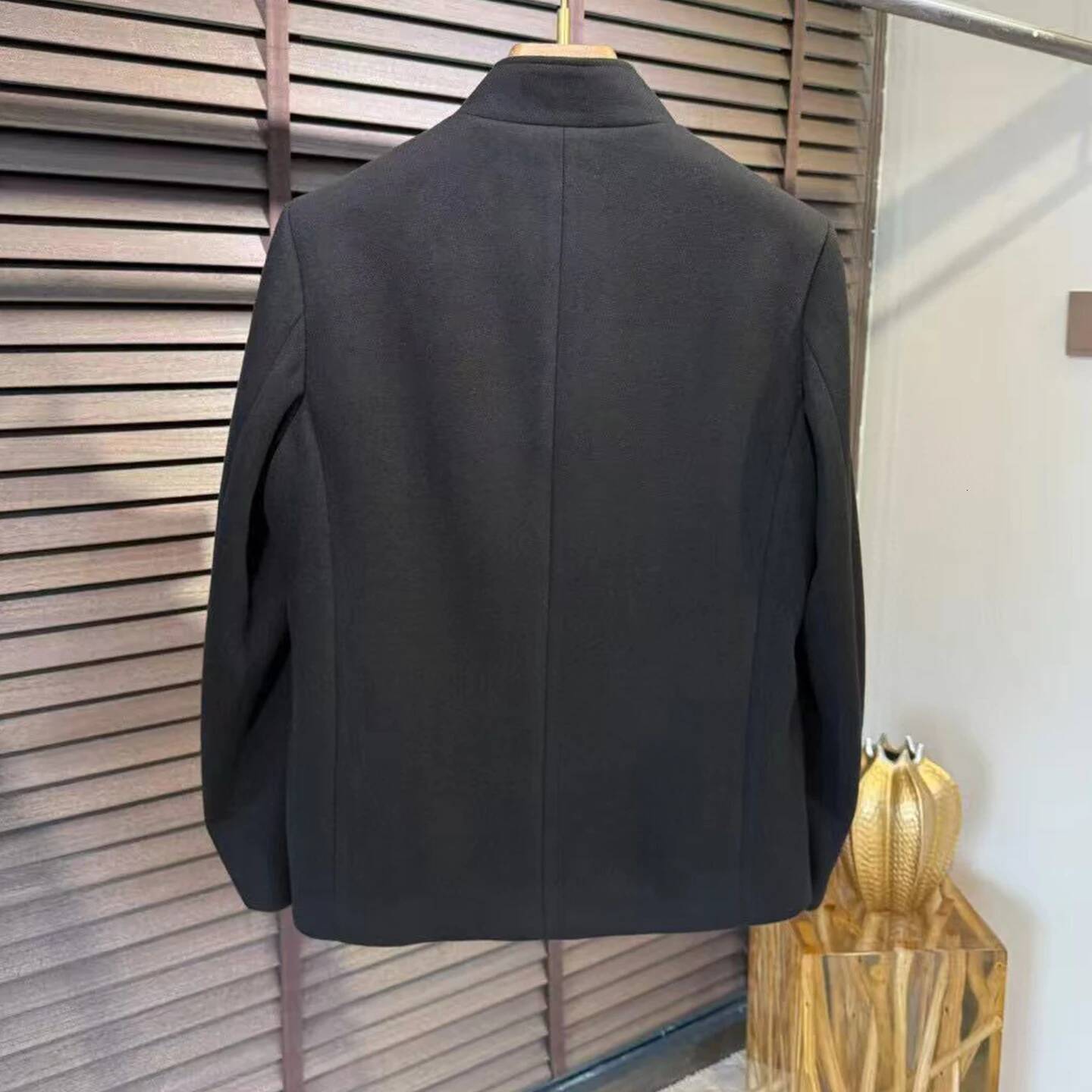 LP 25Aw Casual Wool Blend Zhongshan Collar Men's Jacket