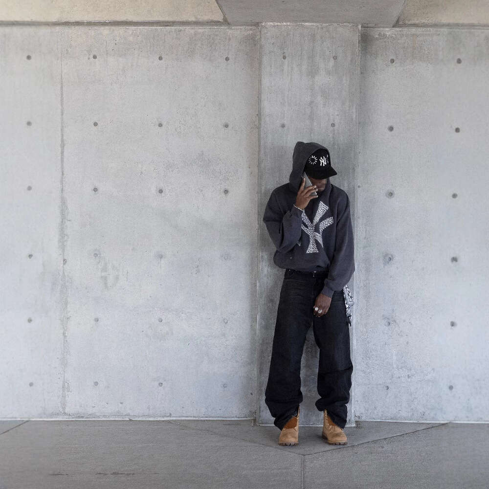 High Street Personality Creative Mouse Pointer Arrow Puzzle 3D Pattern Autumn Unisex Printed Sweatshirt