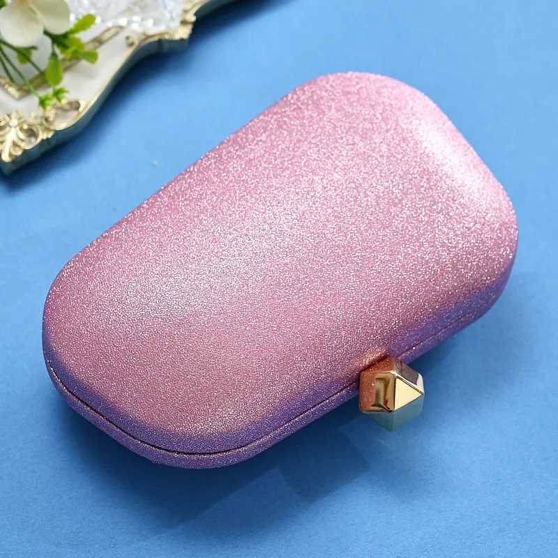 Elegant Glittering Lady Design Irregular Shaped Clutch Handbag for Women Fashion Evening Purses Wedding Party Bags H251027