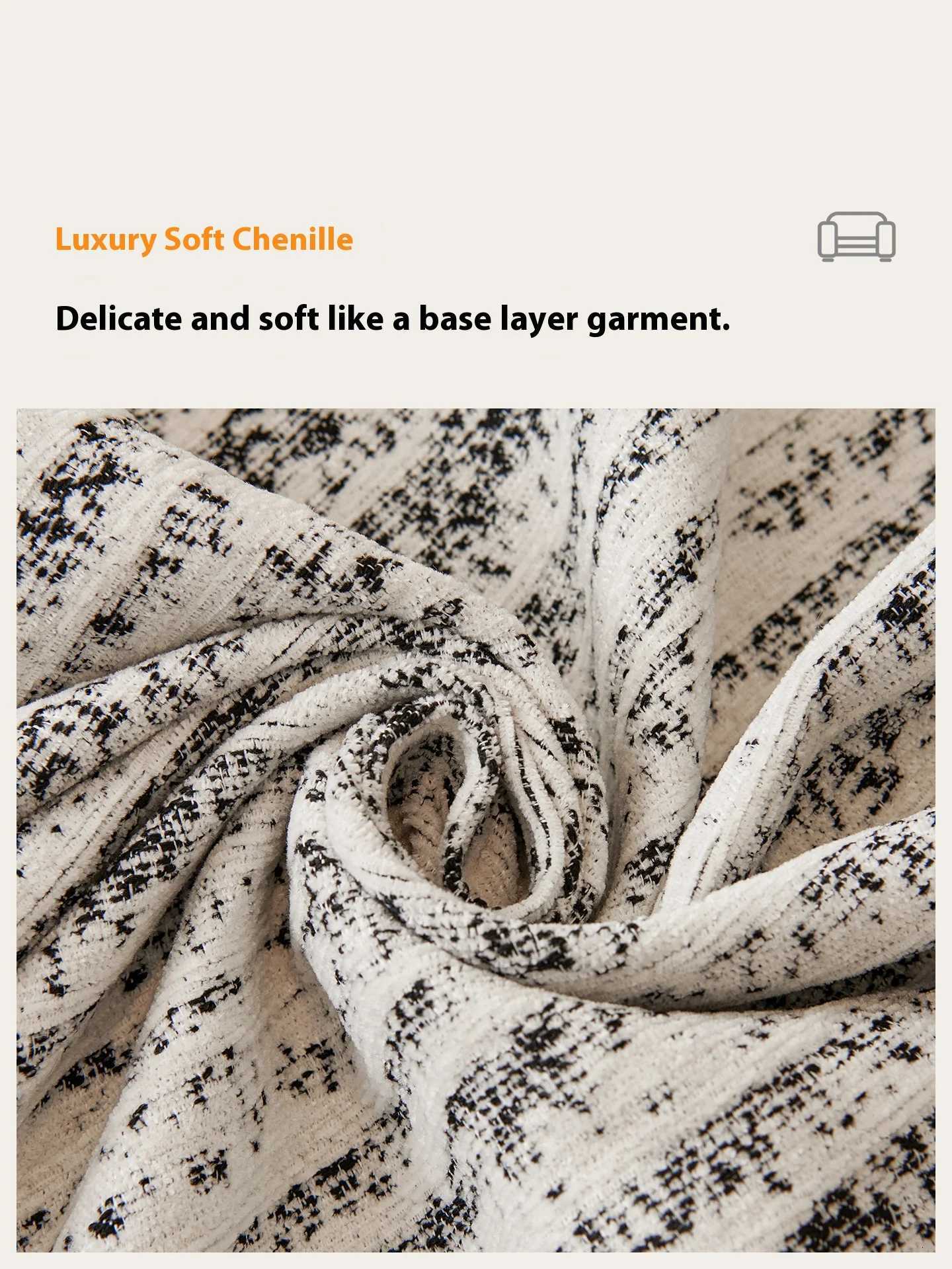 Sofa Cover LShaped Sofas Reversible All Season Chenille Stretchable Couch Slipcover Protector NonSlip Sofa Blanket Home Living C251028