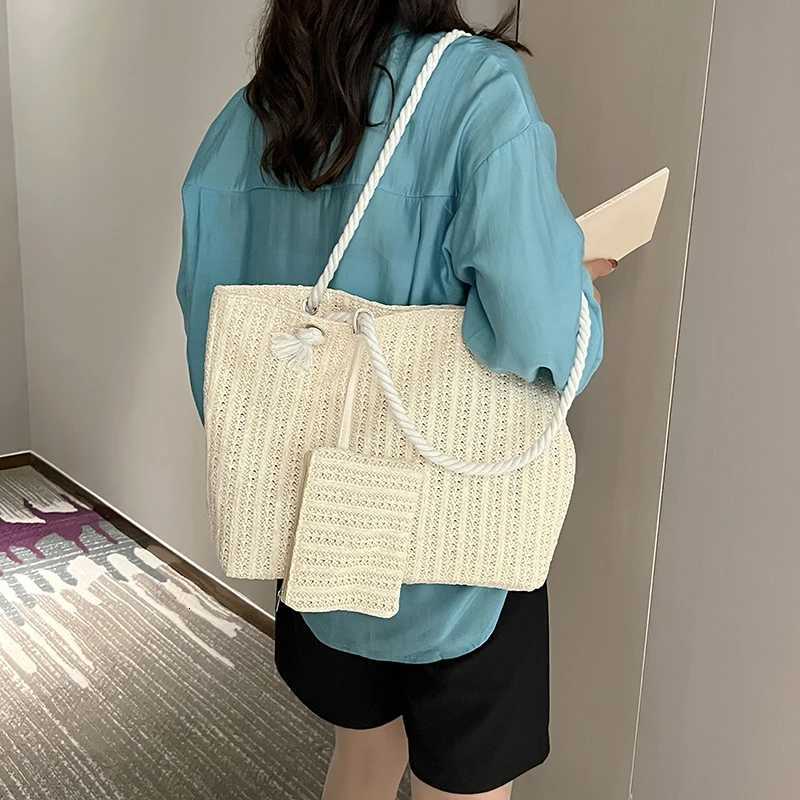 Fashion Large Capacity Straw Tote Bag Designer Women Handbags Handamde Woven Summer Beach Bag Casual Bali Big PurseW251028