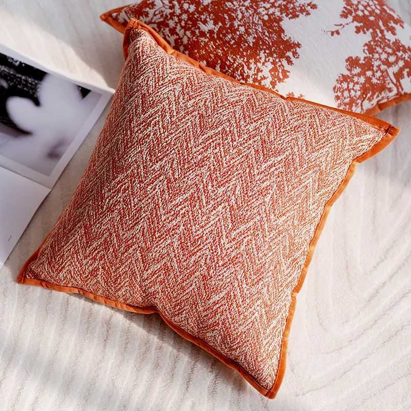Pillow Case 30X5045x45CM Orange Cream Throw Cover Light Luxury Nordic Sofa Cushion Waist Cover Home Decorative case C251028